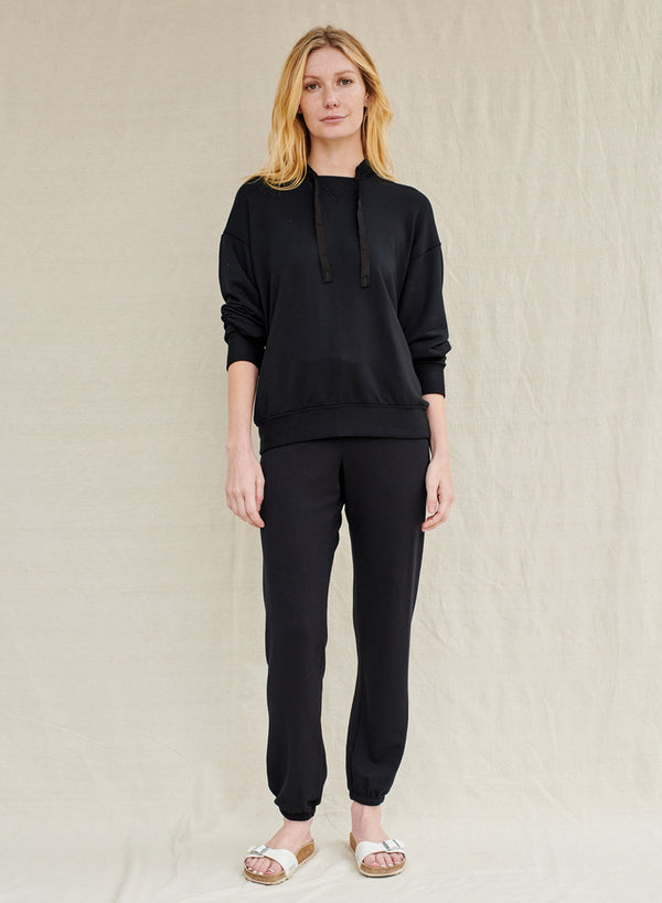 Stateside Softest Fleece Hoodie In Black