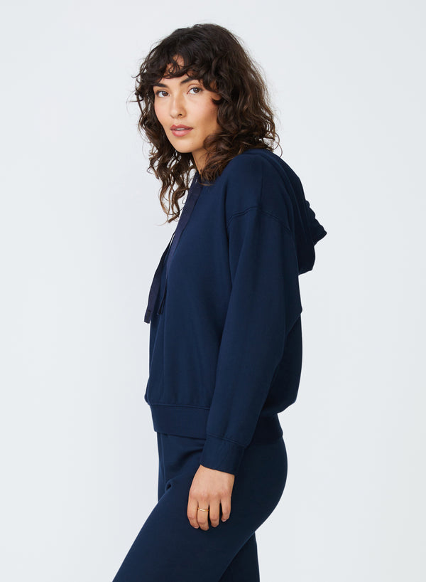 Stateside Softest Fleece Hoodie In New Navy