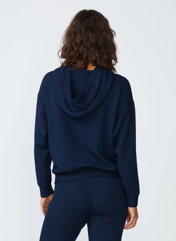 Stateside Softest Fleece Hoodie In New Navy