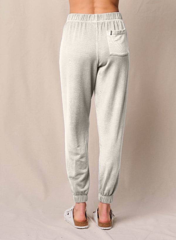 Stateside Softest Fleece Sweatpant In Cream