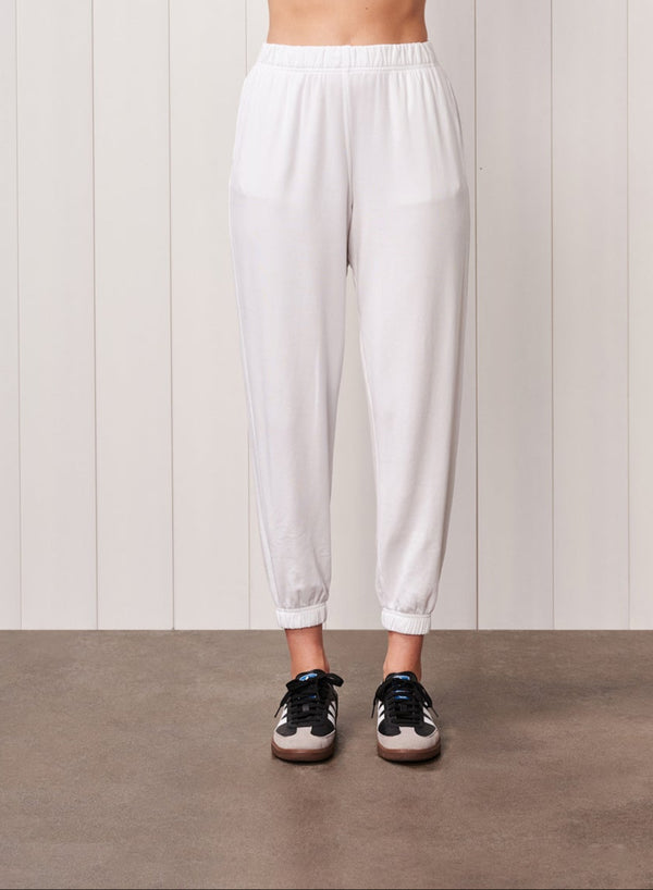 stateside Softest Fleece Sweatpant in White