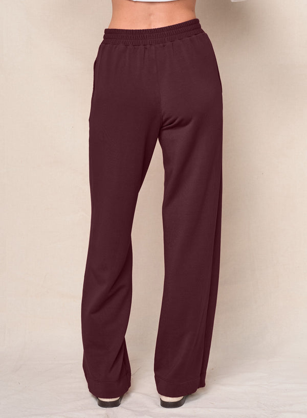 Stateside Softest Fleece Trouser In Cabernet