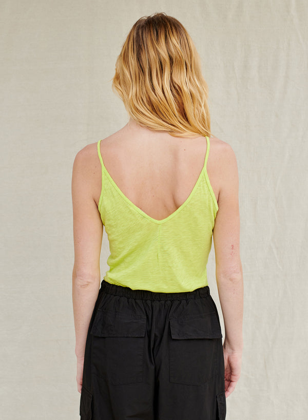 Stateside Supima Slub Jersey V-Neck Cami In Pear