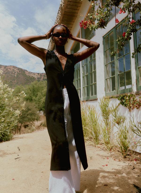 stateside Thermal Slub Carpenter Pant in White