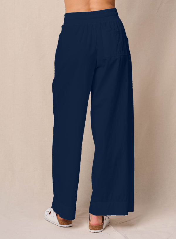 Stateside Voile Trouser In New Navy