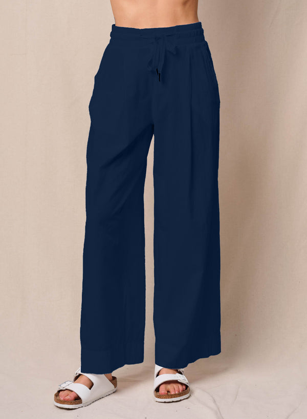 stateside Voile Trouser in New Navy