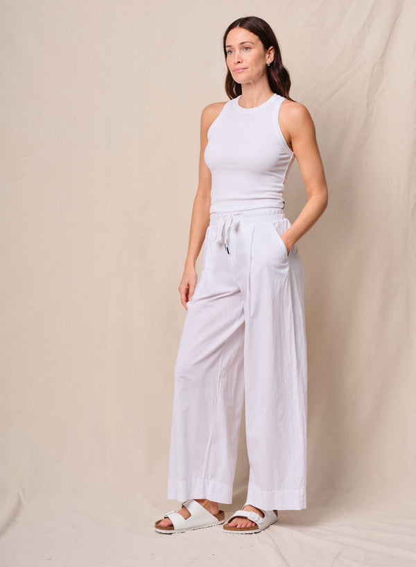Stateside Voile Trouser In White