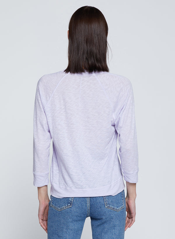 Stateside Supima Slub Jersey Sweatshirt Tee In Wisteria