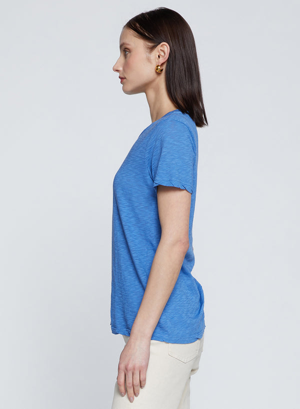 Stateside Supima Slub Short Sleeve Crew In Club Blue