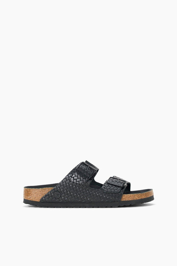 staud BIRKENSTOCK ARIZONA WOVEN EMBOSSED SANDAL BLACK