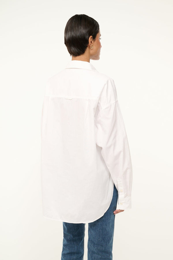 Staud CUSTOM STAUD X C.BONZ CLASSIC OVERSIZED SHIRT WHITE