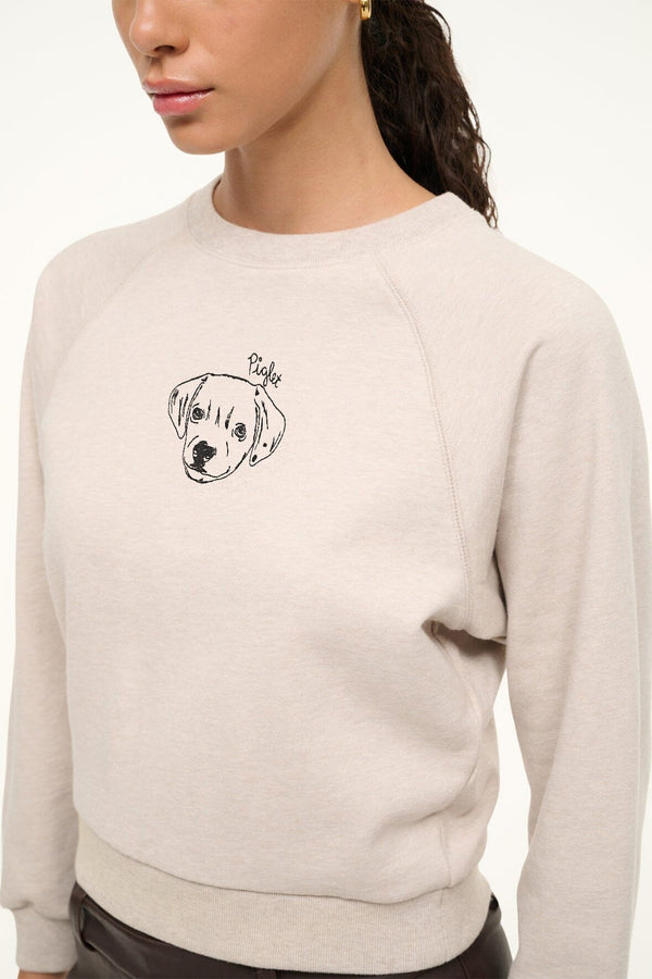 Staud CUSTOM STAUD X C.BONZ ENDURANCE SWEATSHIRT STONE