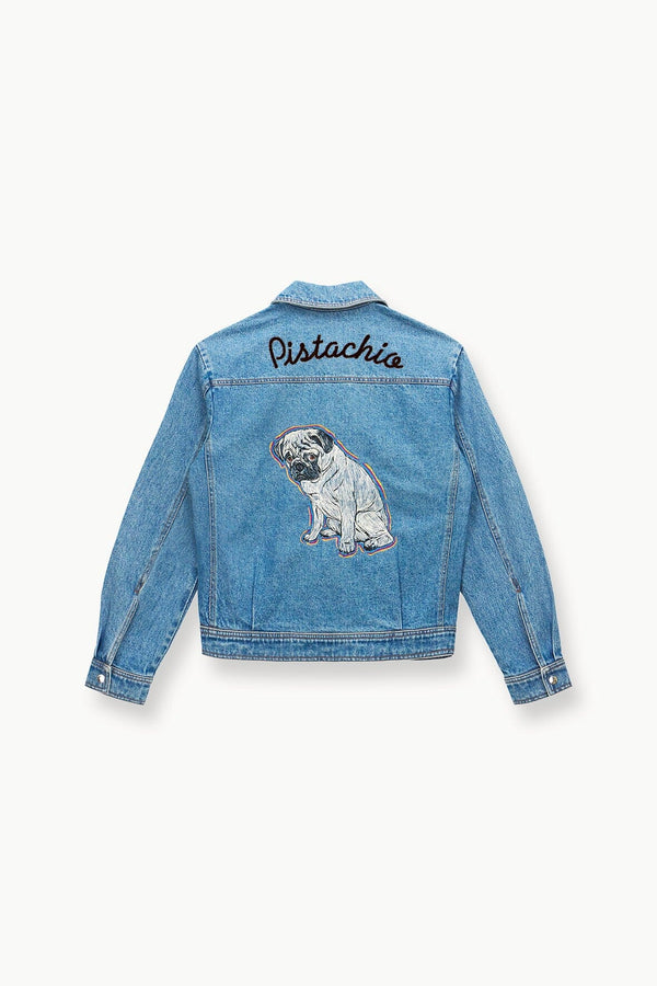 Staud CUSTOM STAUD X C.BONZ OVERSIZED RYAN DENIM JACKET MEDIUM WASH