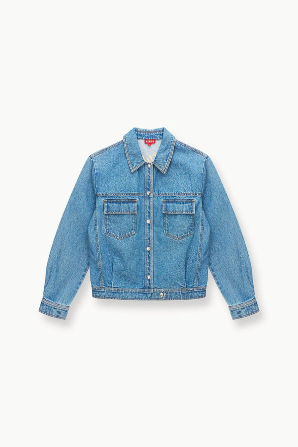 Staud CUSTOM STAUD X C.BONZ OVERSIZED RYAN DENIM JACKET MEDIUM WASH
