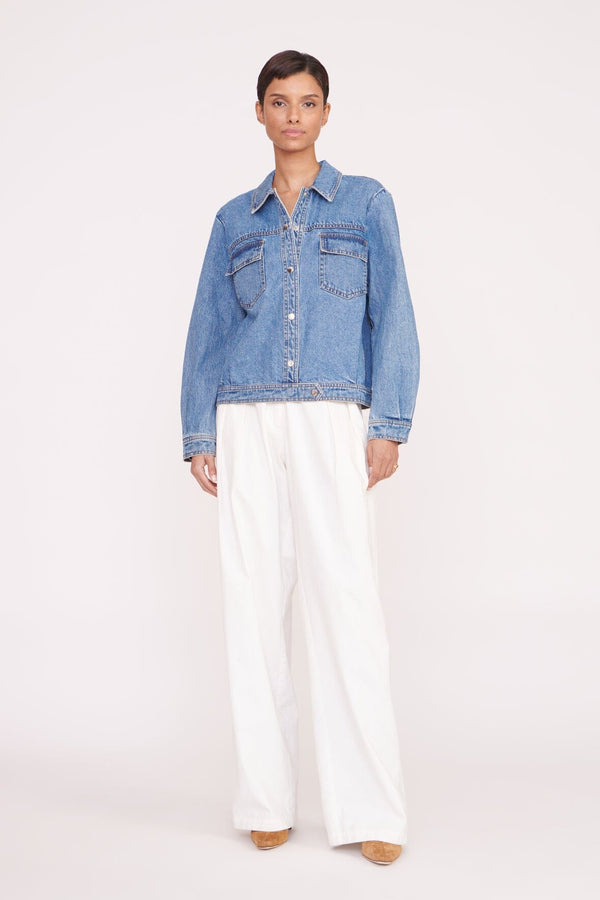 Staud CUSTOM STAUD X C.BONZ OVERSIZED RYAN DENIM JACKET MEDIUM WASH
