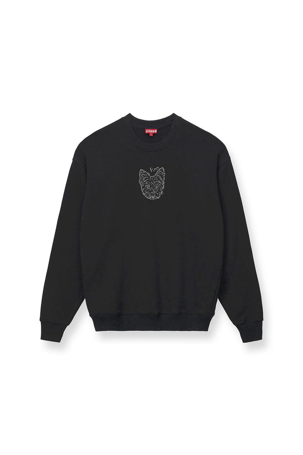 Staud CUSTOM STAUD X C.BONZ OVERSIZED SWEATSHIRT BLACK