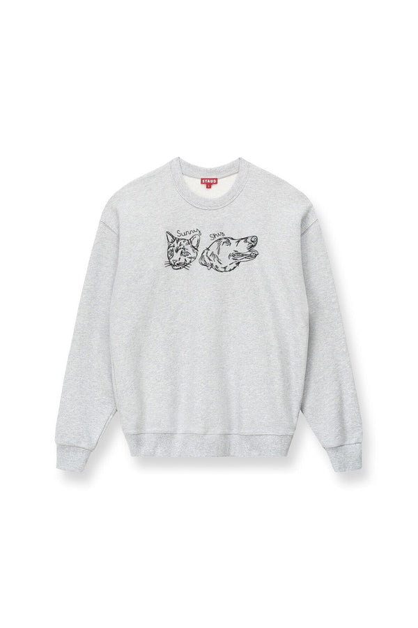 Staud CUSTOM STAUD X C.BONZ OVERSIZED SWEATSHIRT GREY