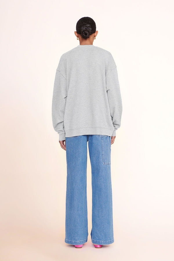 Staud CUSTOM STAUD X C.BONZ OVERSIZED SWEATSHIRT GREY