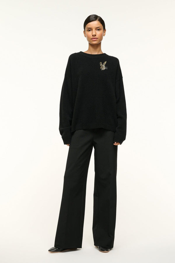Staud CUSTOM STAUD X C.BONZ SERRANO CASHMERE SWEATER BLACK