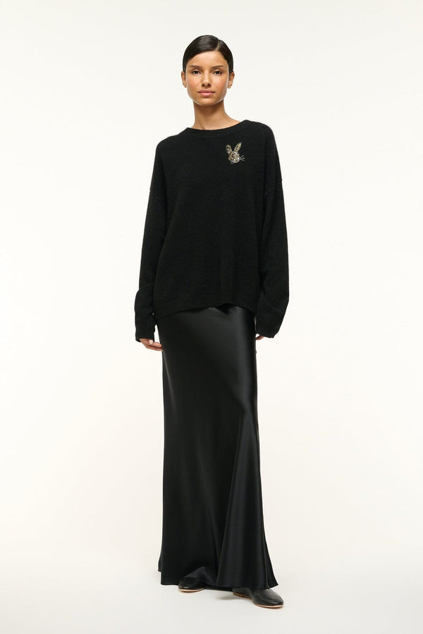 Staud CUSTOM STAUD X C.BONZ SERRANO CASHMERE SWEATER BLACK