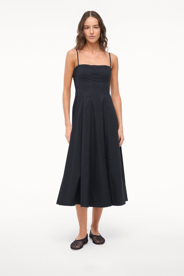 Staud ALBA BALLET FLAT BLACK NETTING