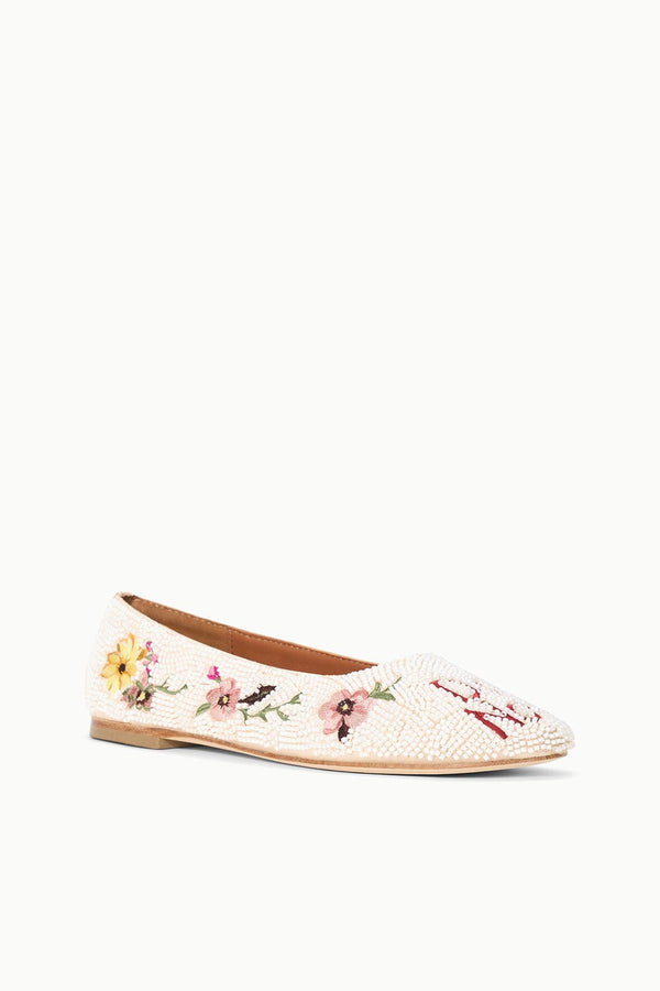 Staud ALBA BALLET FLAT DO NOT DISTURB