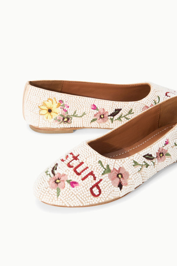 Staud ALBA BALLET FLAT DO NOT DISTURB