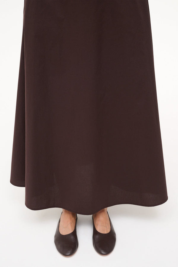 Staud ALBA BALLET FLAT ESPRESSO