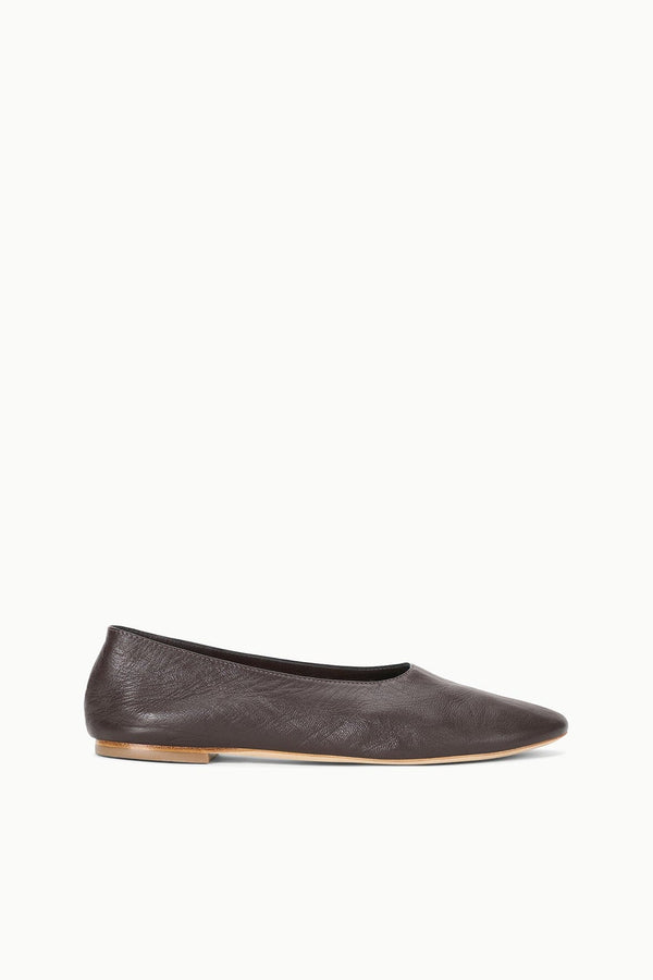 staud ALBA BALLET FLAT ESPRESSO