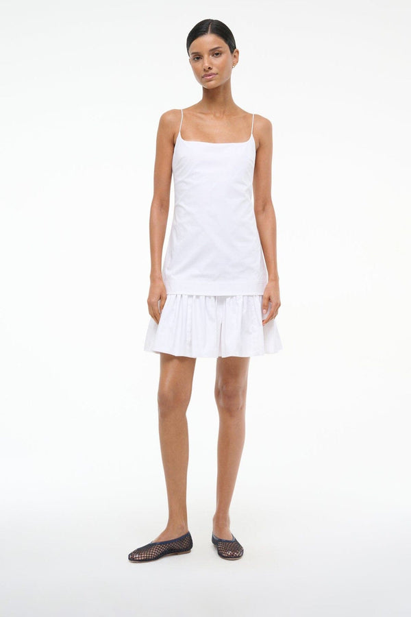 Staud ALBA BALLET FLAT NAVY NETTING