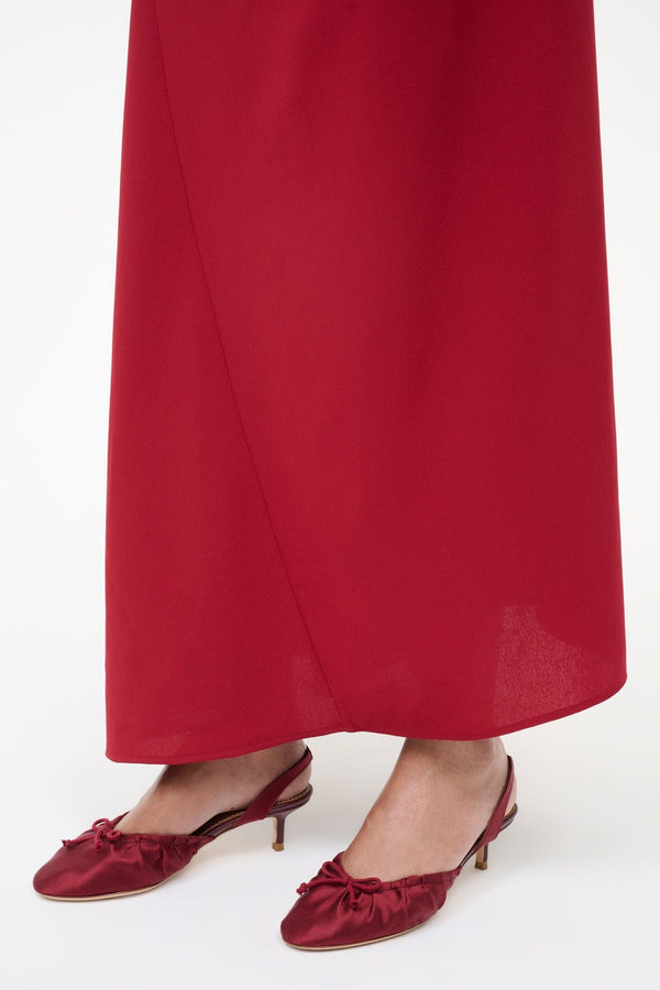 Staud ALBA BALLET SLINGBACK OXBLOOD