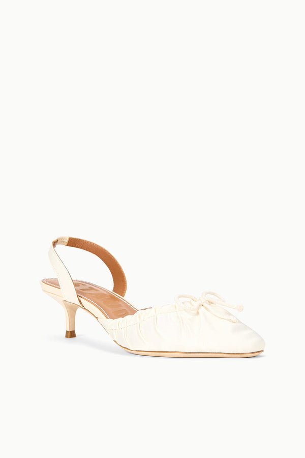 Staud ALBA SLINGBACK IVORY