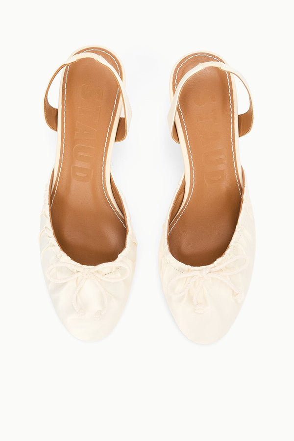 Staud ALBA SLINGBACK IVORY