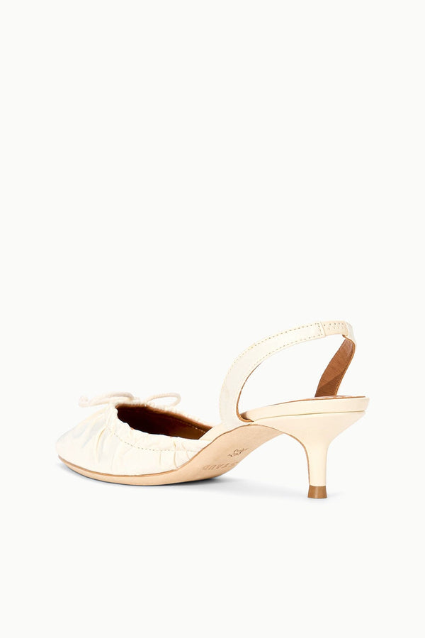 Staud ALBA SLINGBACK IVORY