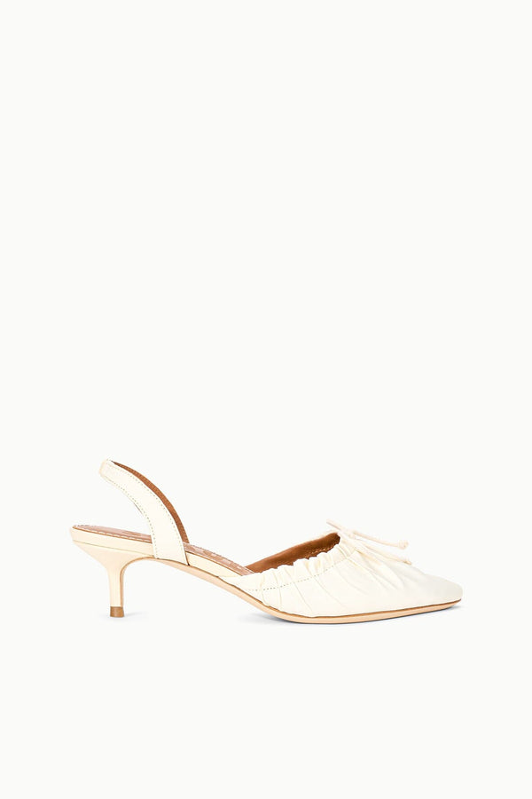staud ALBA SLINGBACK IVORY