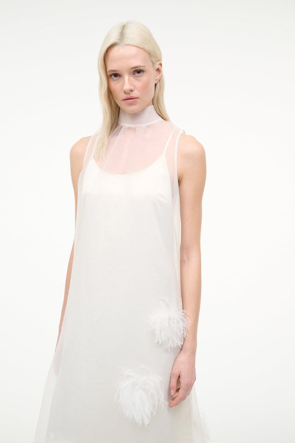Staud ALBEE DRESS WHITE