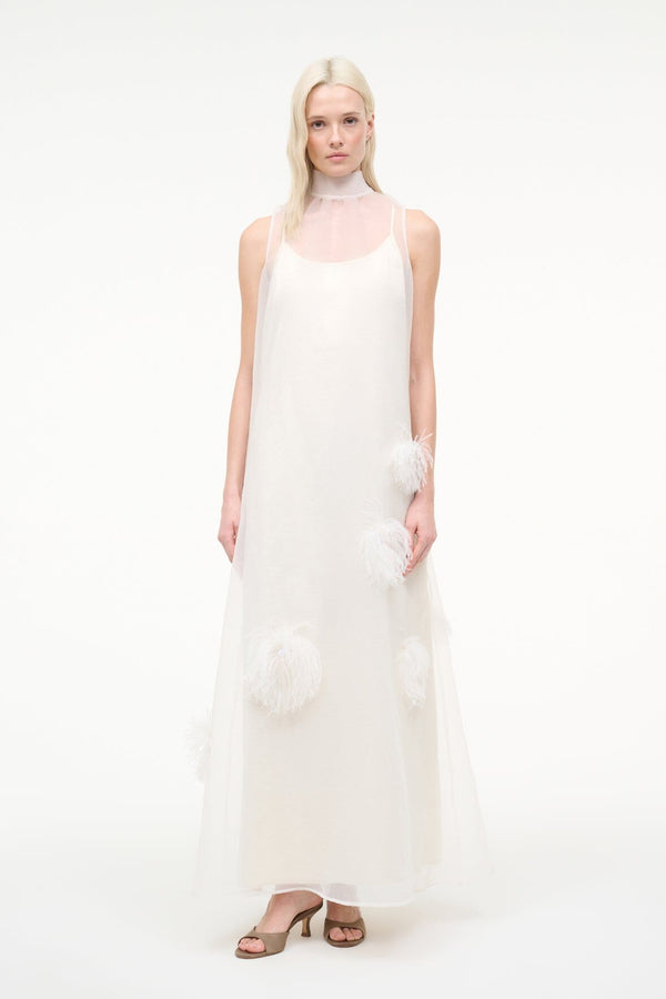 staud ALBEE DRESS WHITE