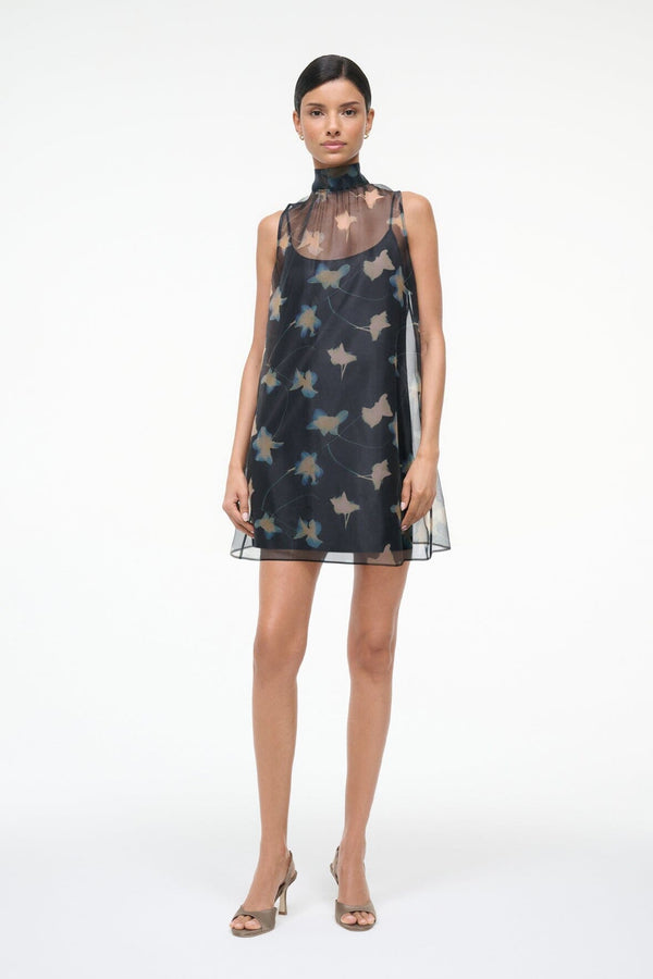 staud ALBEE MINI DRESS BOTANICAL SHADOWS