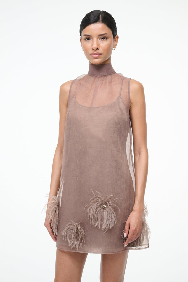 Staud ALBEE MINI DRESS TRUFFLE