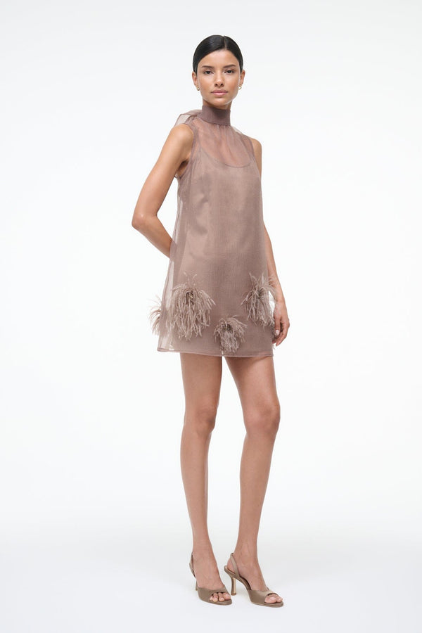 Staud ALBEE MINI DRESS TRUFFLE
