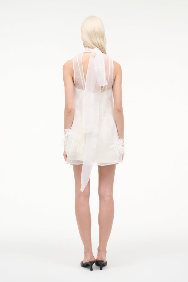 Staud ALBEE MINI DRESS WHITE