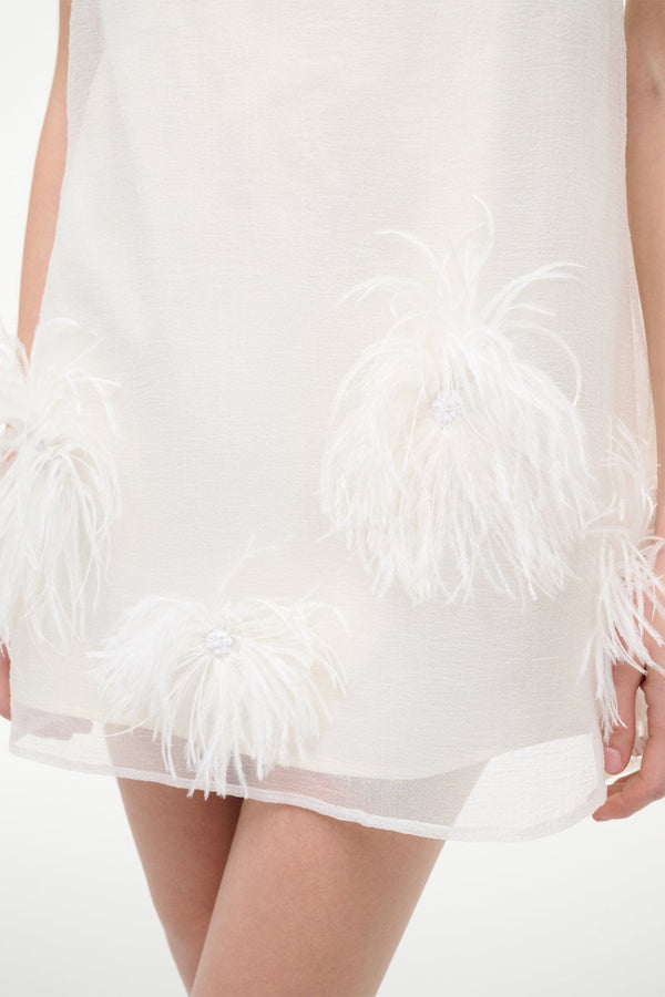 Staud ALBEE MINI DRESS WHITE