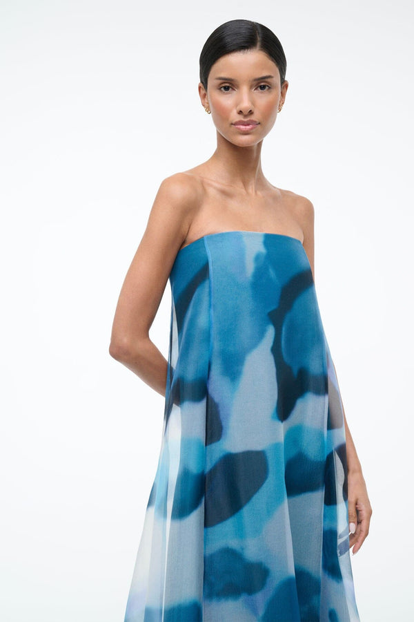 Staud ALLYSON DRESS BLUE HAZE