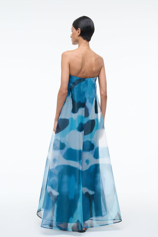 Staud ALLYSON DRESS BLUE HAZE