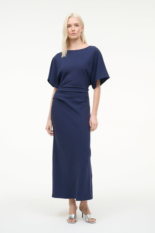 staud AMELIE DRESS NAVY