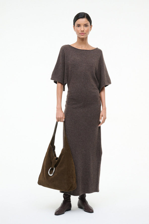 staud AMELIE SWEATER DRESS CANYON