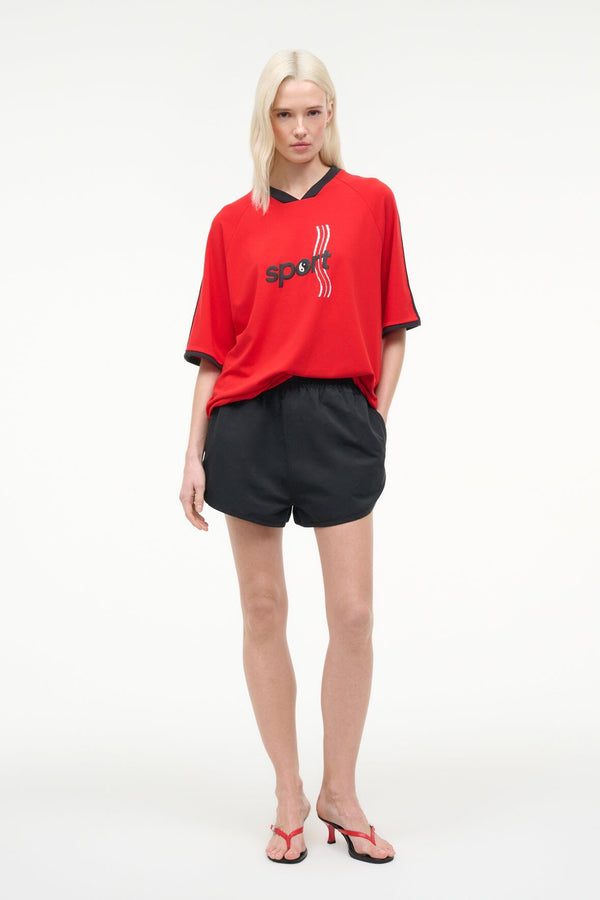 staud ANCHOR SHORT BLACK