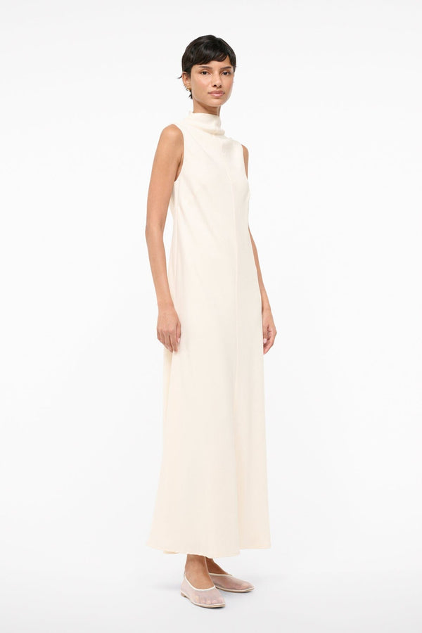 Staud ARAYA DRESS IVORY