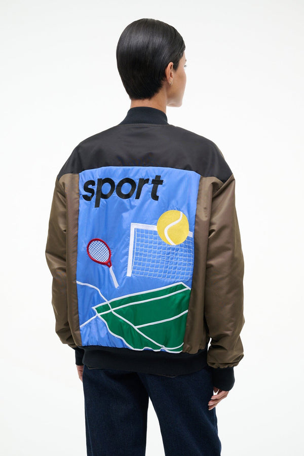 Staud ATHENA JACKET TRUFFLE