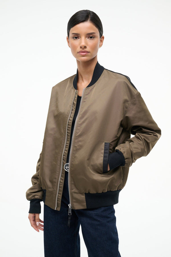 Staud ATHENA JACKET TRUFFLE